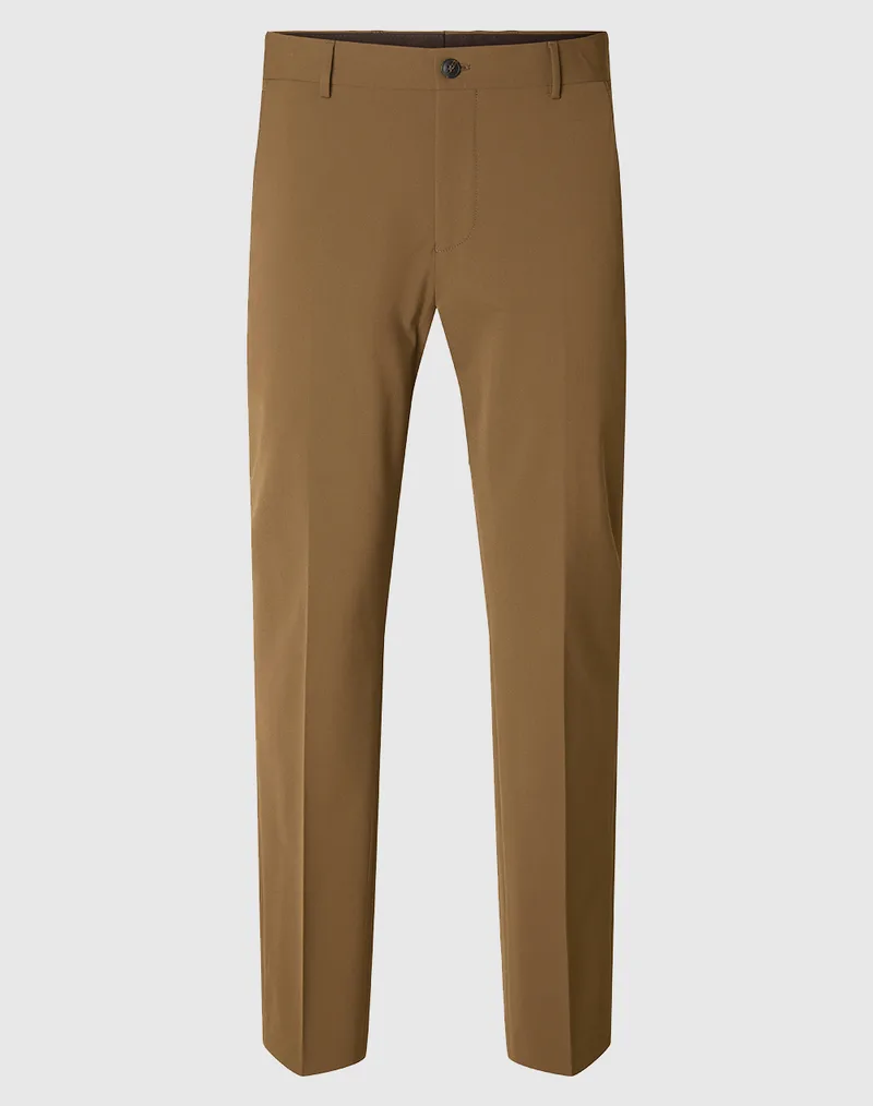 SELECTED SLHSLIM-LIAM TRS FLEX NOOS 16087825-Ermine Cappuccino