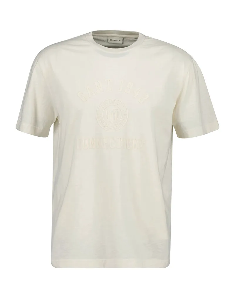 GANT ΜΠΛΟΥΖΑ ΚΜ TONAL PRINT SS TSHIRT 3G2003410-130 Cream