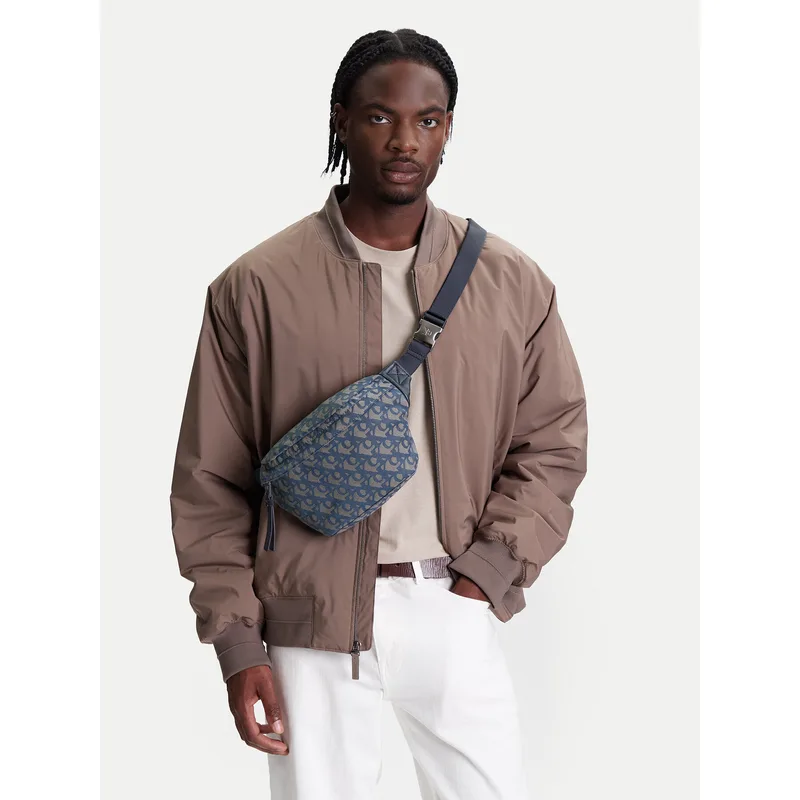 Τσαντάκι Μέσης Calvin Klein Jeans Unstructured Monogram Waistbag LV04G3177G Γαλάζιο