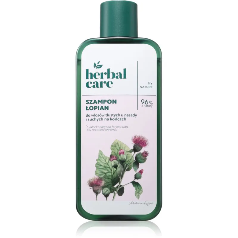 Farmona Herbal Care Burdock σαμπουάν για λιπαρό τριχωτό της κεφαλής και ξηρές άκρες 330 ml