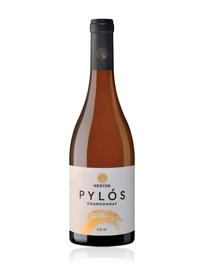 Chardonnay «Pylos» Π.Γ.Ε. Πελοπόννησος "Οινοποιείο Νέστωρ" λευκός οίνος 750ml>
