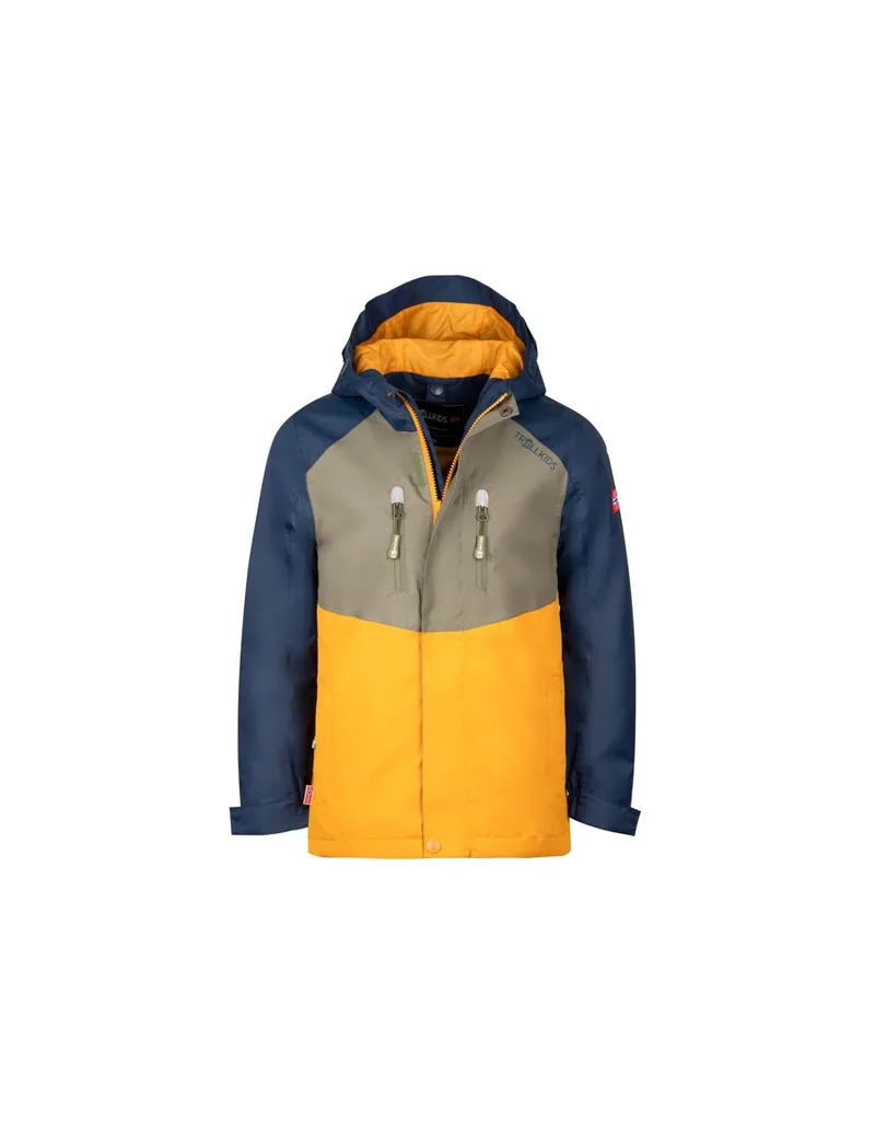 Trollkids Kids Bryggen 3in1 Jacket for girlsboys yellow 418331