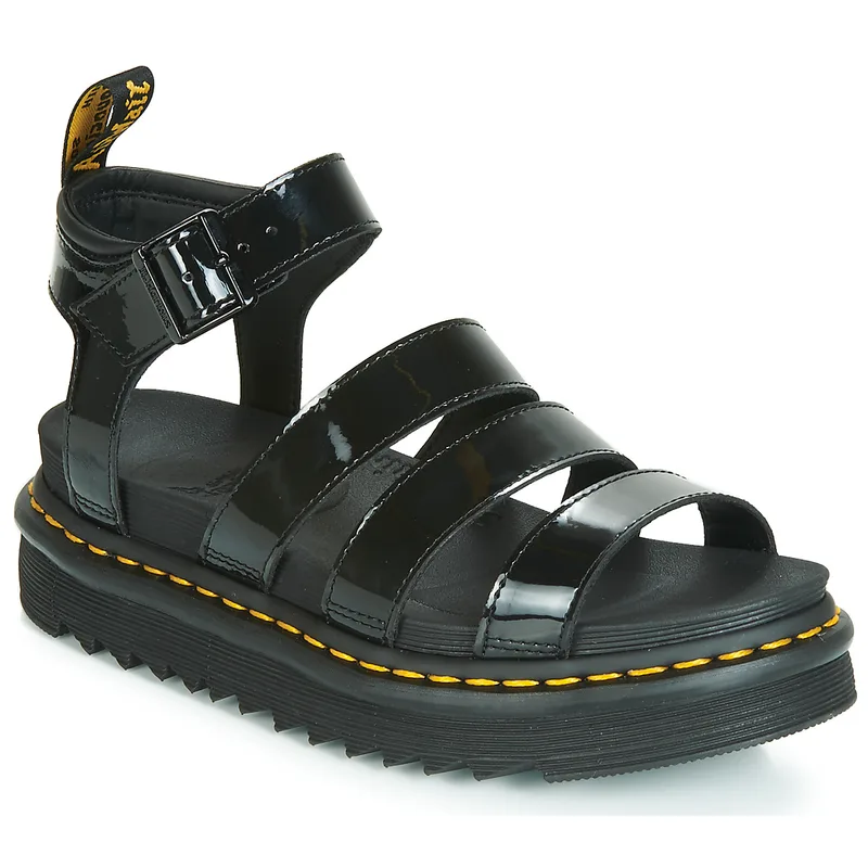 Σανδάλια με πλατφόρμα Dr. Martens BLAIRE BLACK PATENT LAMPER