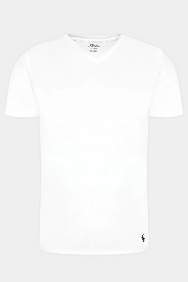 RALPH LAUREN UNDERWEAR ΕΣΩΡΟΥΧΟ ΣΕΤ 3PACK T-SHIRT COTTON V-NECKS ΛΕΥΚΟ
