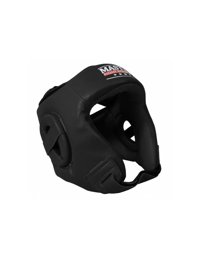 Sport Masters KTOPPU 0225-01M Κάσκα Πυγμαχίας Ενηλίκων Aνοιχτού Τύπου από Συνθετικό Δέρμα Μαύρη