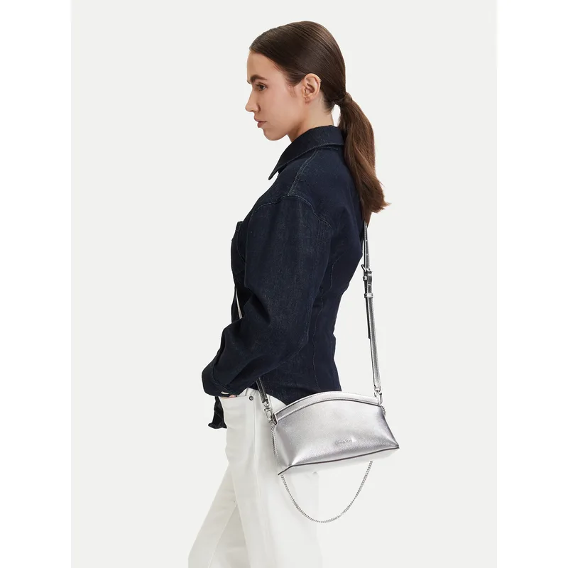 Τσάντα MICHAEL Michael Kors 30S6S13C5M Ασημί