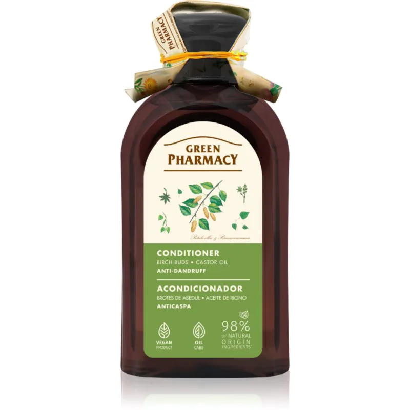 Green Pharmacy Birch Buds & Castol Oil Conditioner κοντίσιονερ κατά της πιτυρίδας 300 ml