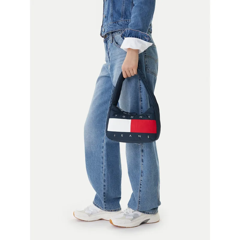 Τσάντα Tommy Jeans Tjw Archive Shoulder Bag AW0AW18074 Σκούρο μπλε