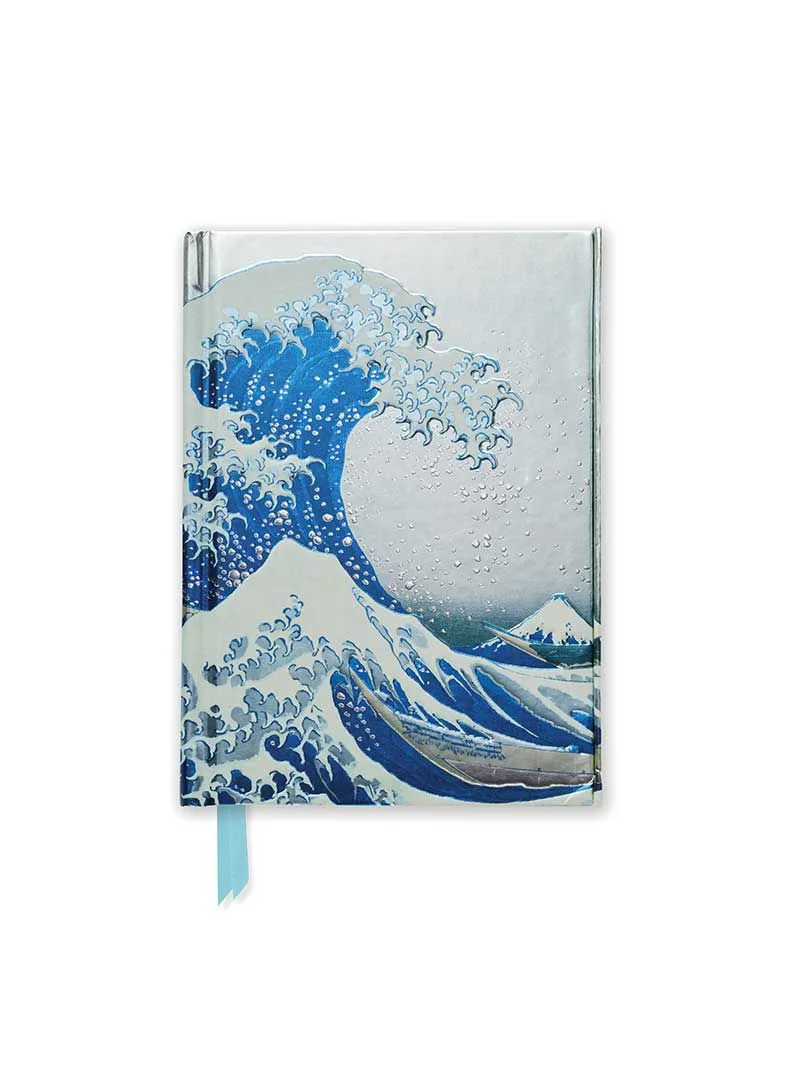 Σημειωματάριο A6 με μαγνήτη Flame Tree Pocket Notebooks - Foiled Blank: Hokusai - The Great Wave