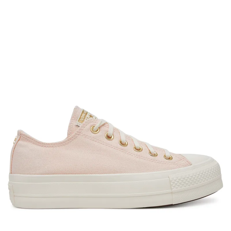 Sneakers Converse Chuck Taylor All Star Lift Platform Χρυσό A12584C Ροζ