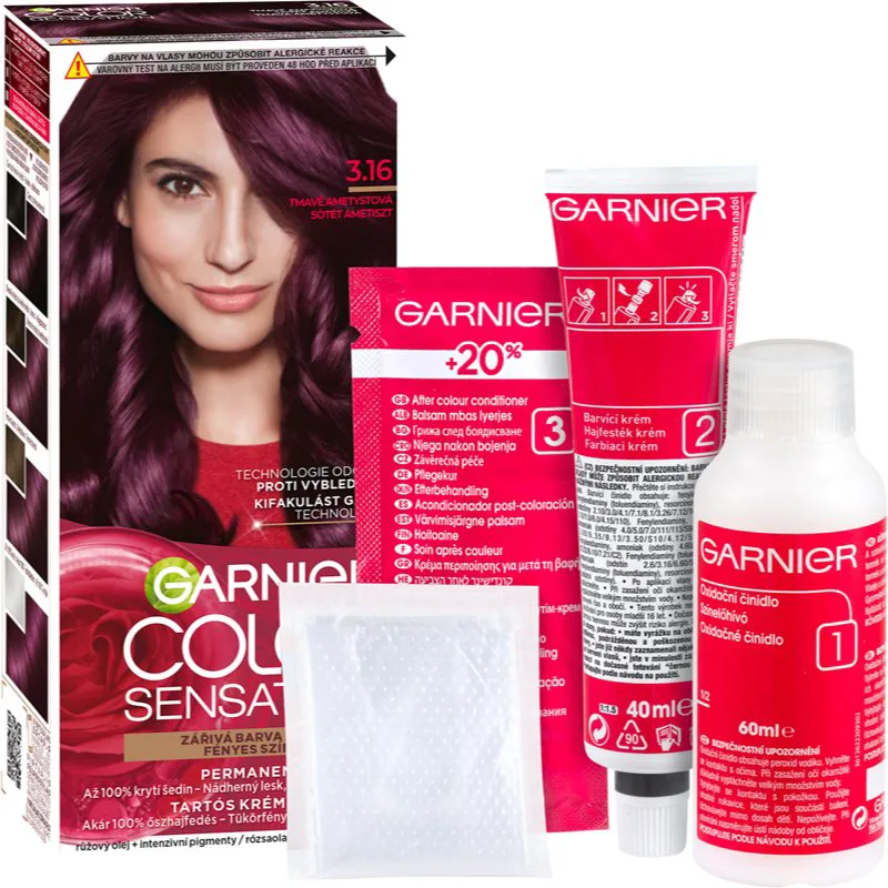 Garnier Color Sensation βαφή μαλλιών απόχρωση 3.16 Amethyste 1 τμχ