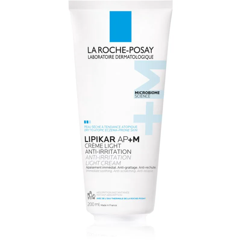La Roche-Posay Lipikar AP+M Light Cream κρέμα αναπλήρωσης λιπιδίων για ξηρό και ατοπικό δέρμα 200 ml