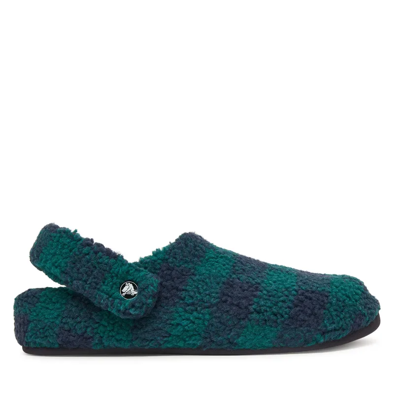 Παντόφλες Σπιτιού Crocs Classic Buffalo Check Cozzzy 210755 Πράσινο