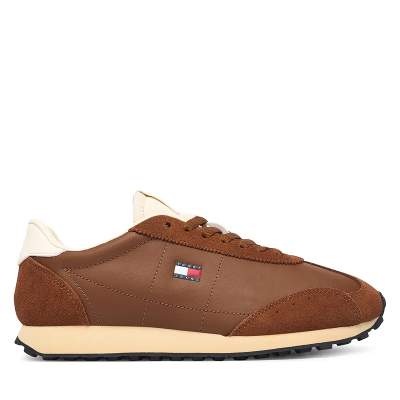 Αθλητικά Tommy Jeans Retro Runner Archive Ltr EN0EN03097 Καφέ