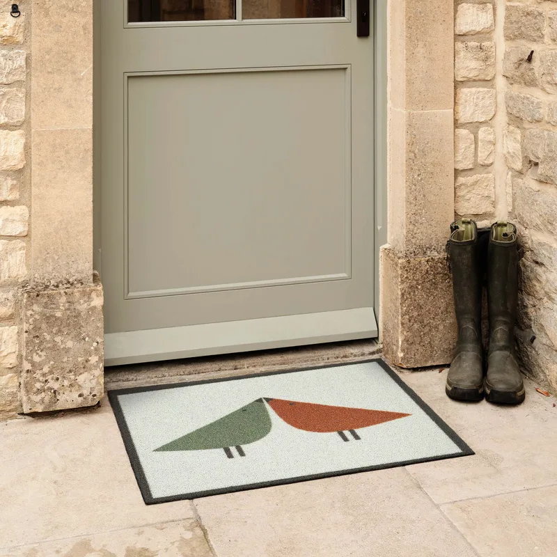Lintu Rust/Green Outdoor Doormat
