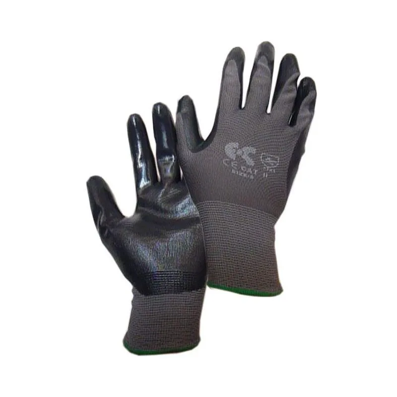 Γάντια Νιτριλίου NBR ERGOsafety 8150-150 Μαύρο