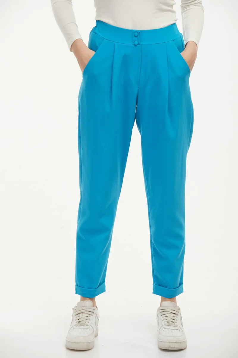 ΠΑΝΤΕΛΟΝΙ ΥΦΑΣΜΑΤΙΝΟ ΜΕ ΚΟΥΜΠΙΑ Γαλάζιο