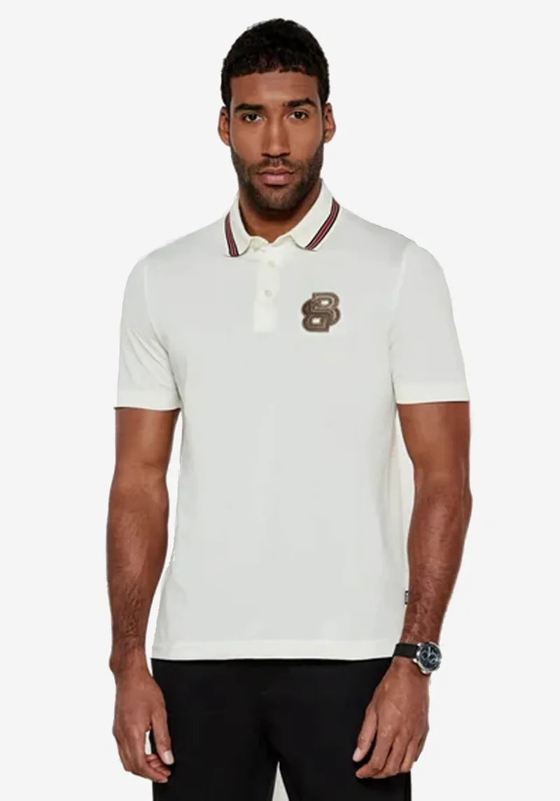 BOSS Κοντομάνικη Polo της σειράς C Parris - 50532961 118 Open White
