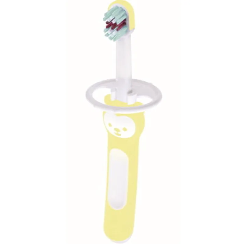 Mam Baby's Brush Βρεφική Οδοντόβουρτσα με Μαλακές Τρίχες 6m+, 1 Τεμάχιο, Κωδ 606 - Κίτρινο
