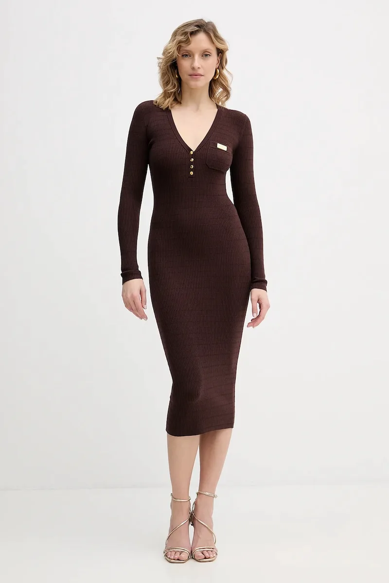 Elisabetta Franchi Φόρεμα με προσθήκη μεταξιού Elisabetta Franchi
