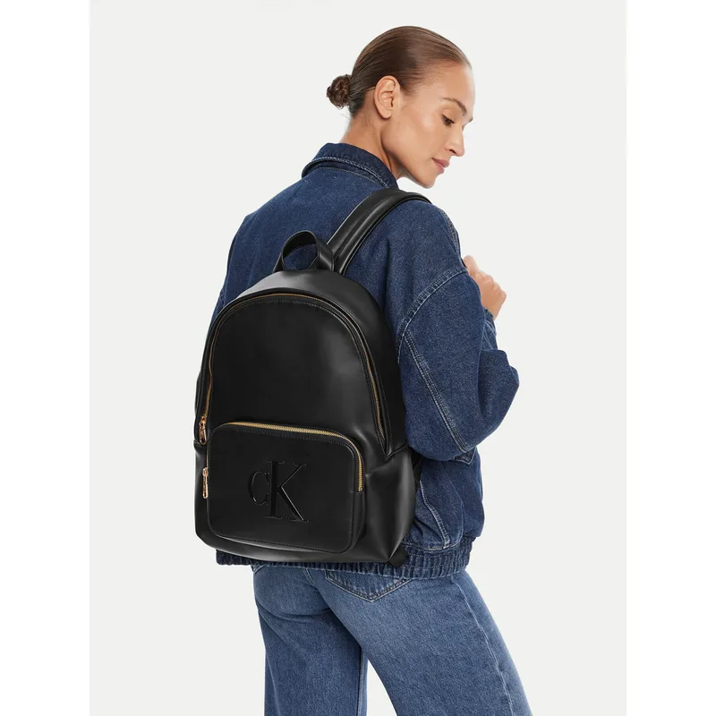 Σακίδιο Calvin Klein Bold Ck Backpack LV04F3233G Μαύρο