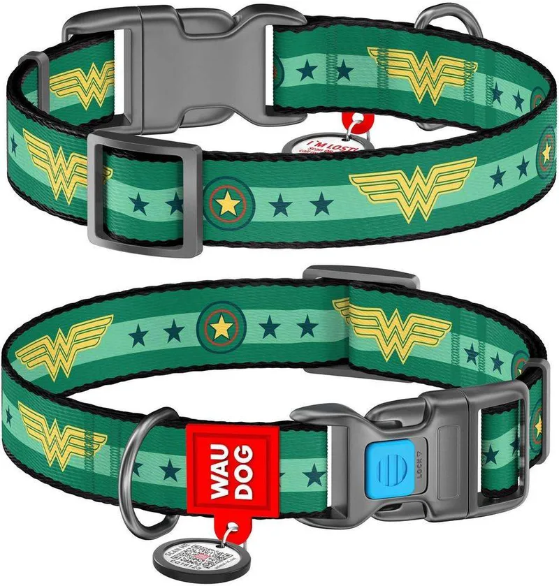 ΠΕΡΙΛΑΙΜΙΟ WAUDOG WONDER WOMAN 2 PLASTIC FASTEX (20MM / 24-40CM)
