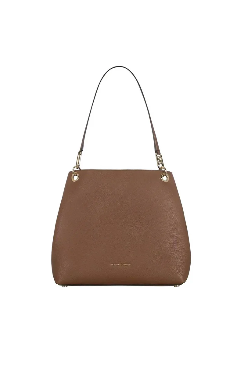Michael Kors γυναικεία δερμάτινη τσάντα ώμου "Kensington Large" - 30F3G8KT7L Καφέ