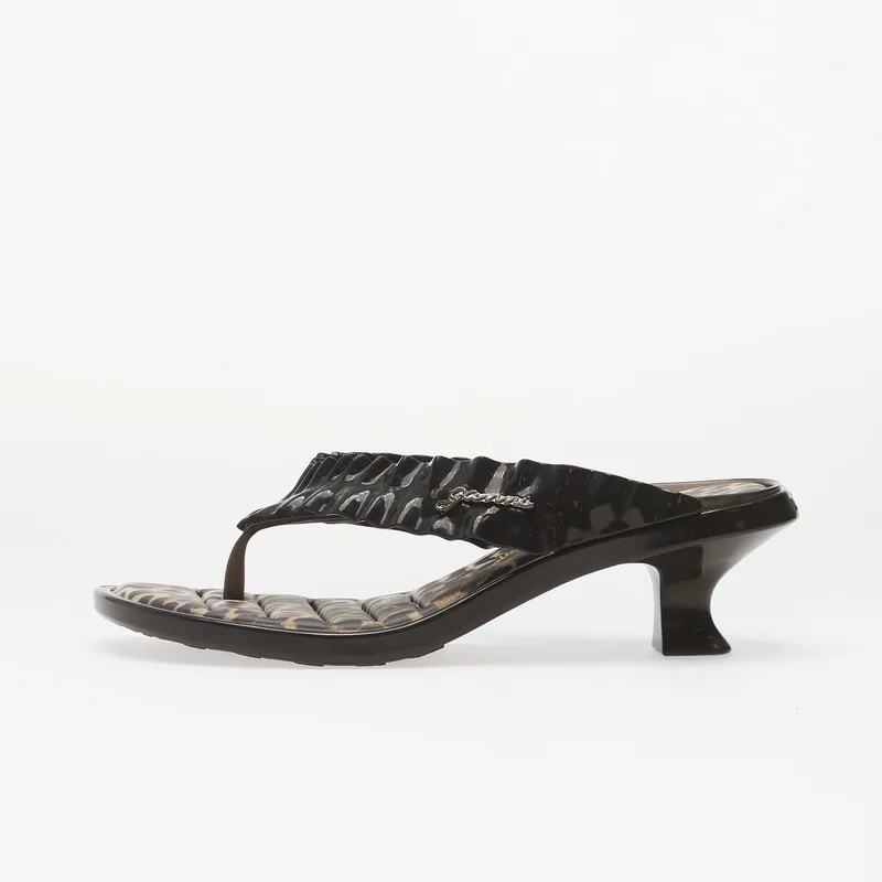 Sneakers Melissa Thong Kitten Heel + Ganni Ad Black EUR 40
