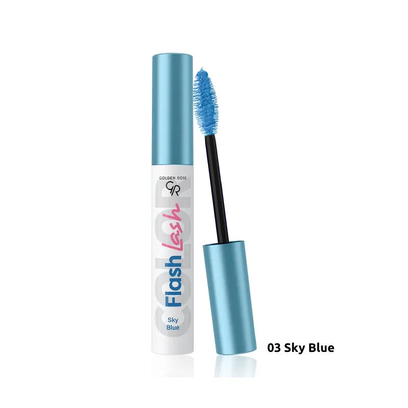 Golden Rose Flash Lash Colored Mascara 03 Sky Blue