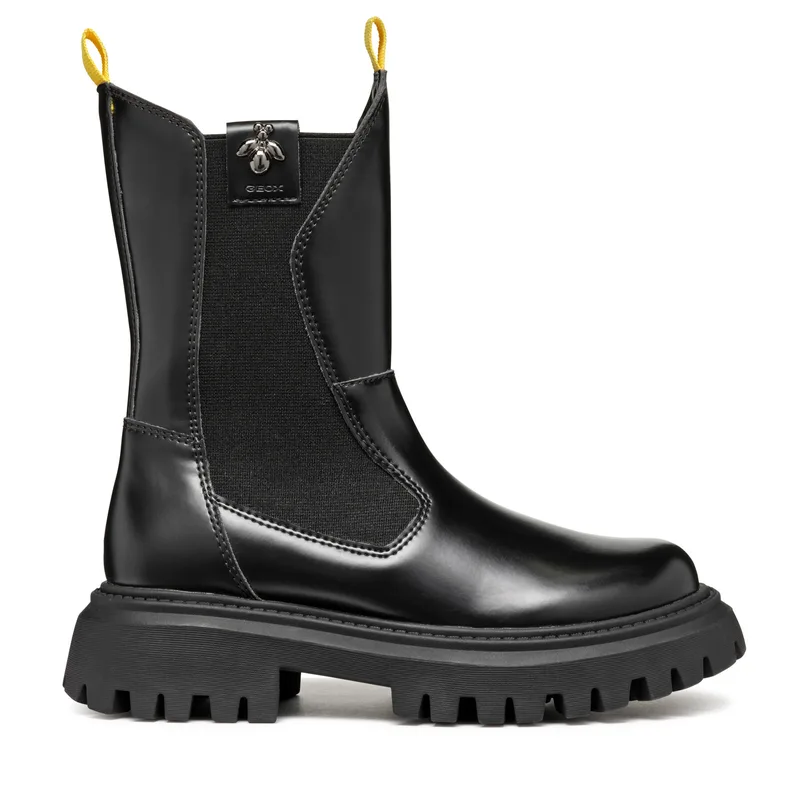 Μπότες Geox J Maquinnens Girl J46M6A 0CNNH C9999 S Μαύρο