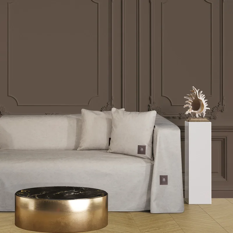 Ριχτάρι Polyester Leather Like Διθέσιος 180x250εκ. Premium 3925 Μπεζ Greenwich Polo Club (Ύφασμα: Polyester, Χρώμα: Μπεζ) - Greenwich Polo Club - 206182503925