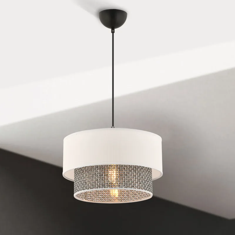 Πολυέλαιος Echo - Grey, White 390Flh2509 (30x30)