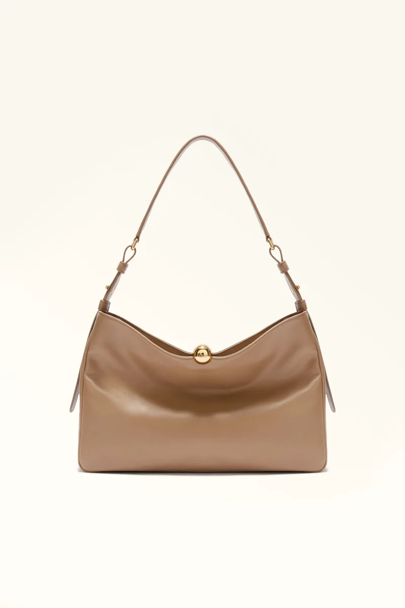 Furla γυναικεία δερμάτινη τσάντα ώμου "Sfera Soft L" - WB01365-BX3168 Μπεζ