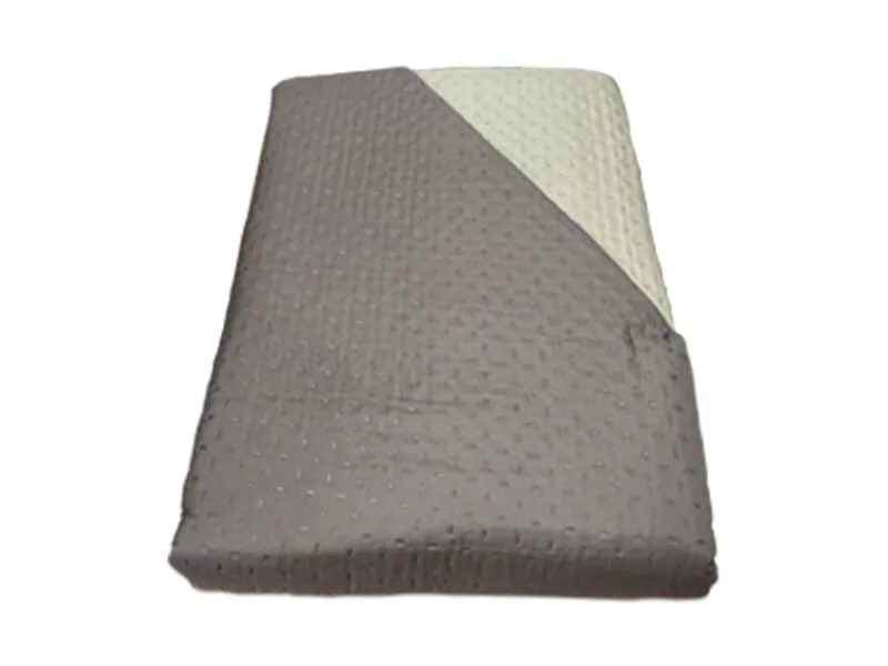 Κουβερλί Διπλό Microfiber Διπλής Όψης Cross Desing Γαρύφαλλο 220x240 - Καφέ/μπεζ