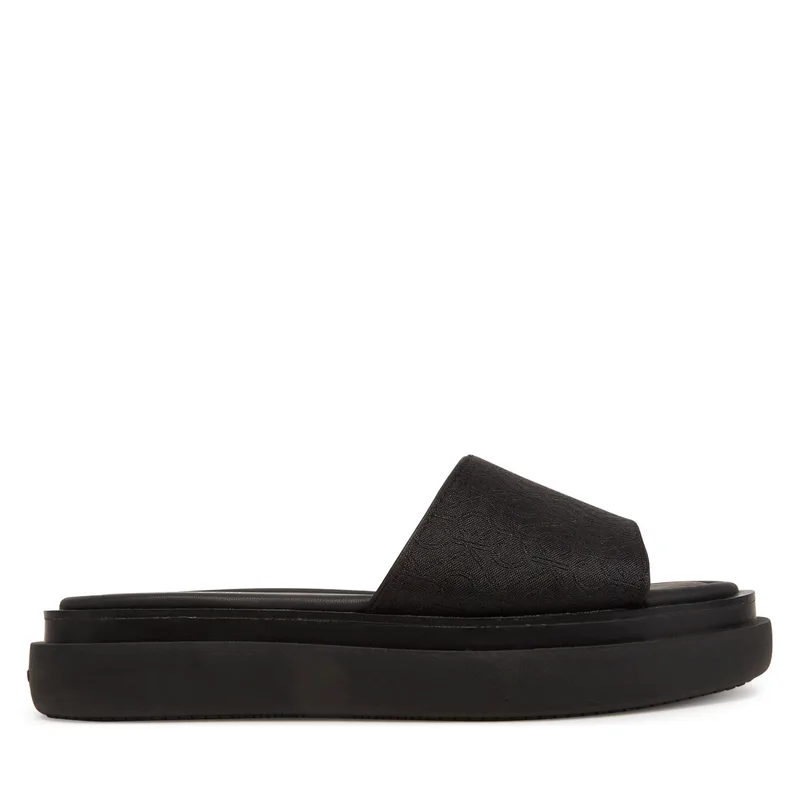 Παντόφλες Calvin Klein Flatform Slide Jacq HW0HW02461 Μαύρο