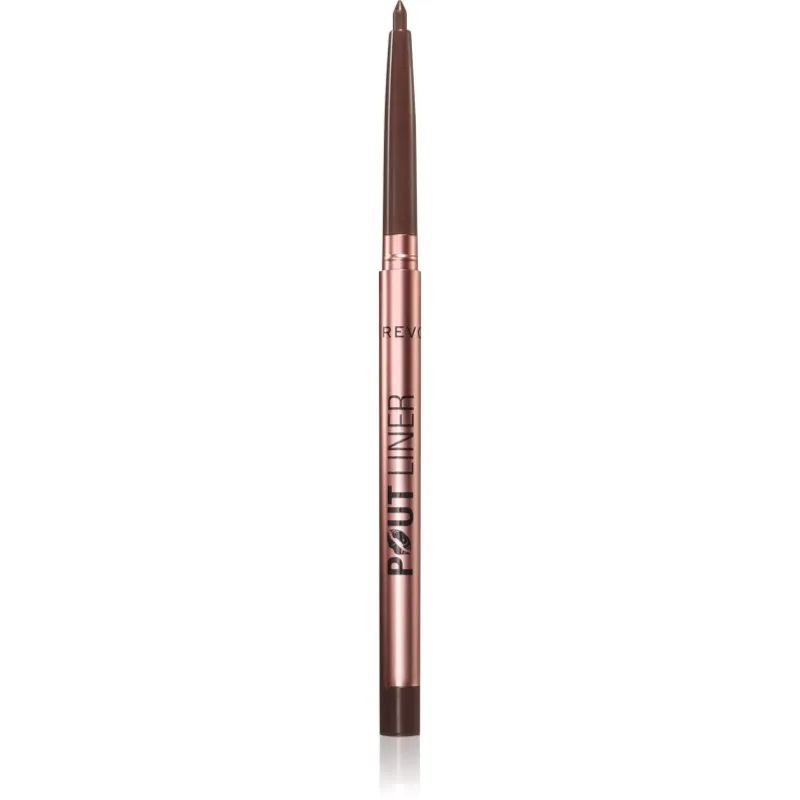 Revolution Pout Liner μολύβι για τα χείλη για αύξηση του όγκου απόχρωση Espresso Cool Brown 0.2 γρ