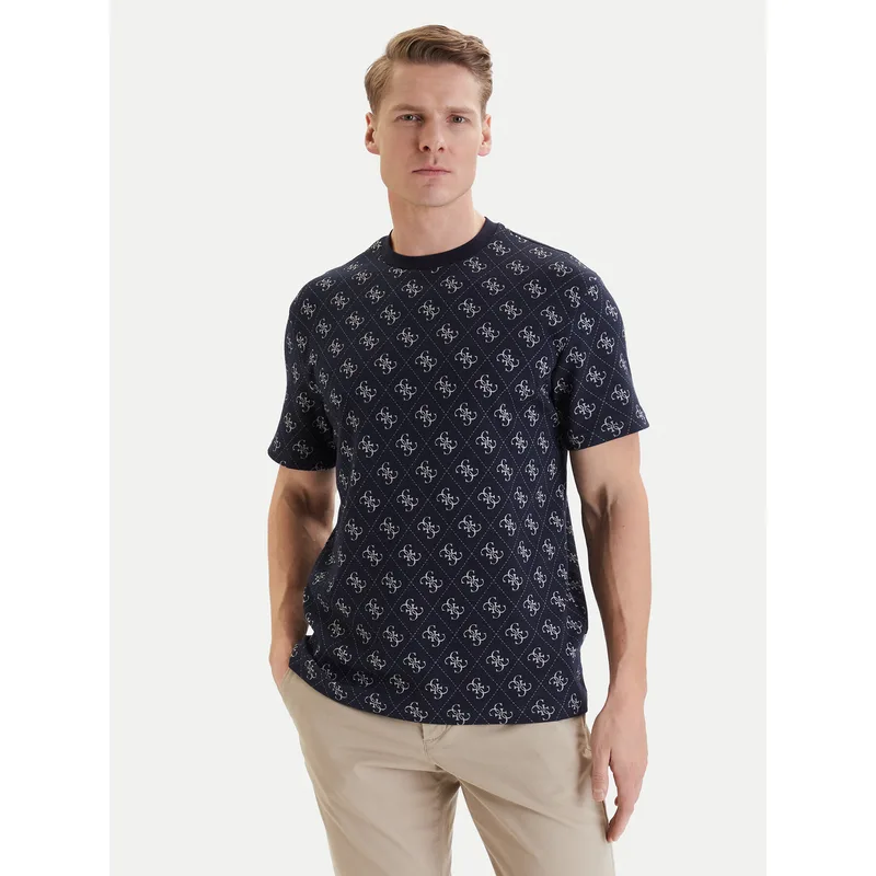 Guess T-Shirt M6GP34 K3200 Σκούρο μπλε Relaxed Fit