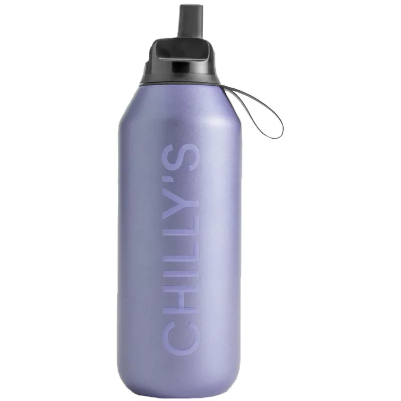 Chilly's Series 2 Flip Reusable Bottle Ανοξείδωτο Θερμός για Ζεστά & Κρύα Ροφήματα 500ml - Lavender