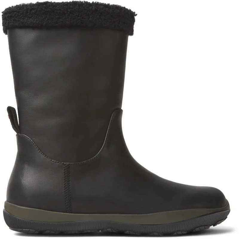 CAMPER Peu Pista - Μπότες Για Γυναικεία - Μαύρο, Μέγεθος 39, Smooth leather