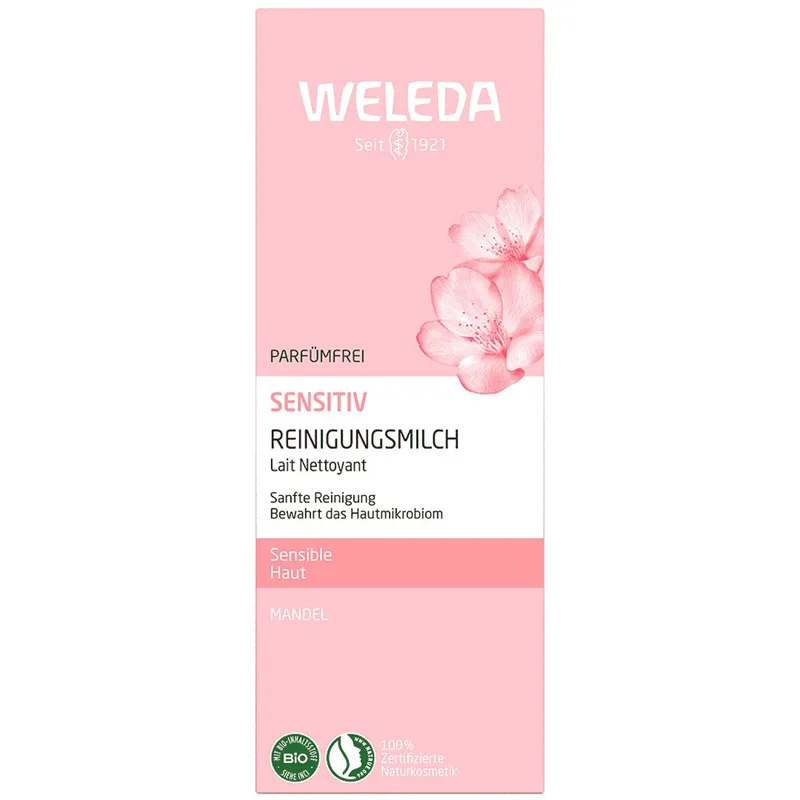 Weleda Senstive Gentle Cleansing Milk Καταπραϋντικό Γαλάκτωμα Καθαρισμού Αμύγδαλο 75ml