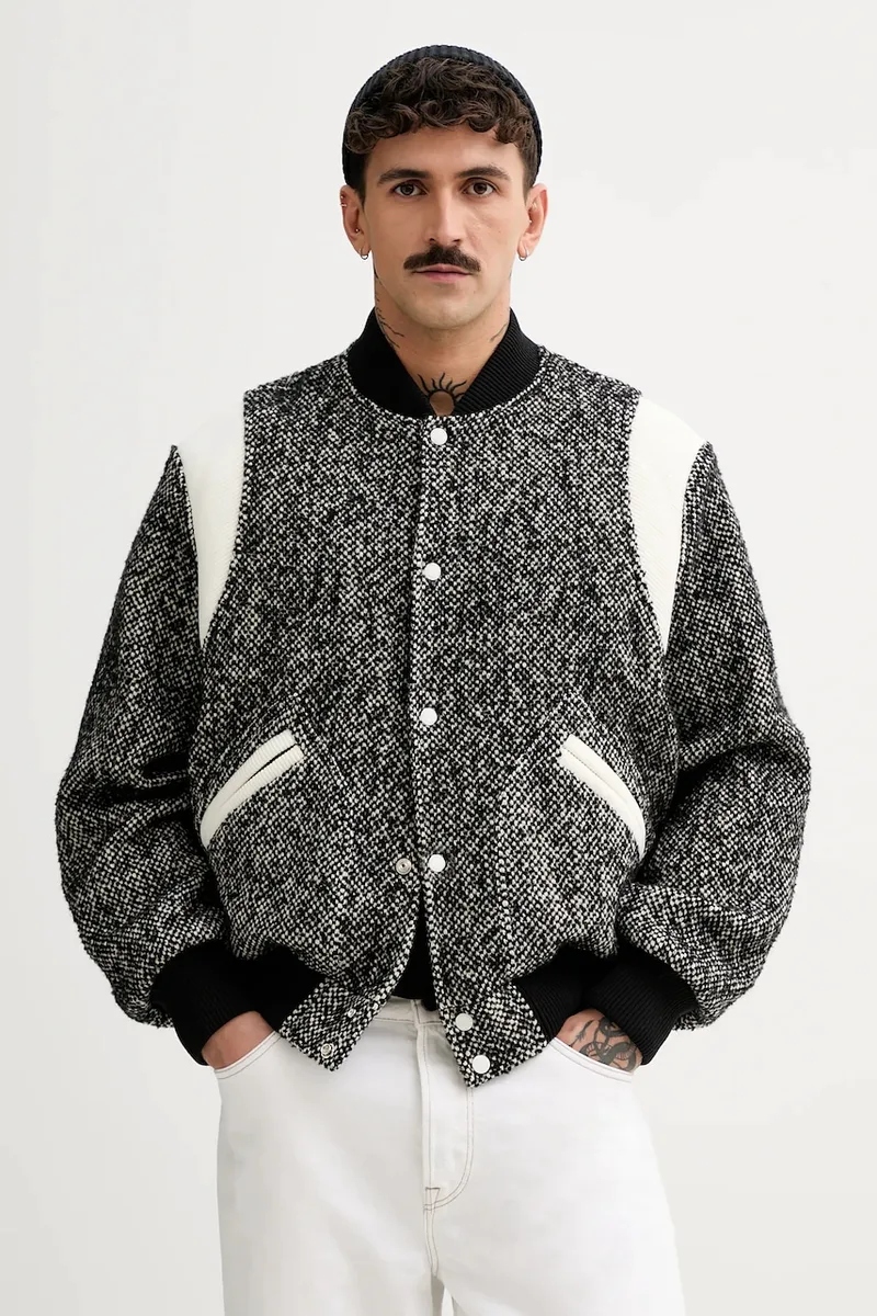 Bomber μπουφάν από μαλλί Kenzo Wool Varsity Jacket