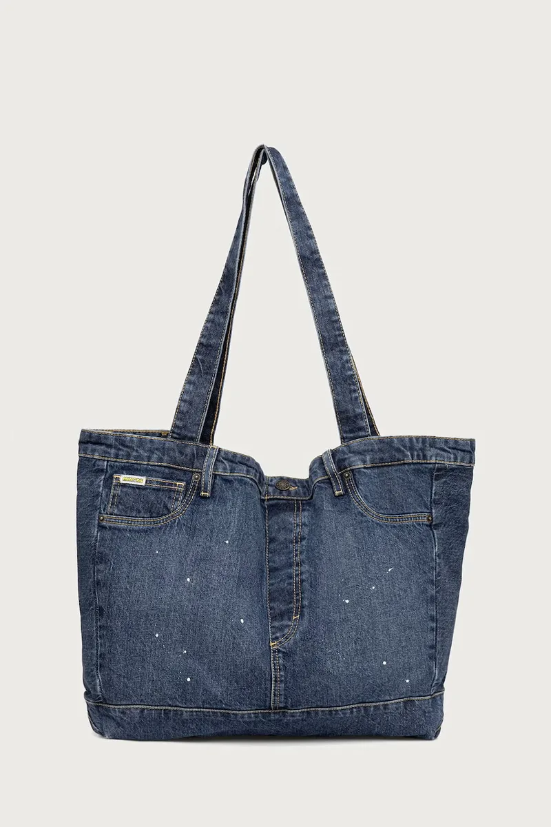Guess Jeans υφασμάτινη τσάντα ανδρική ντένιμ