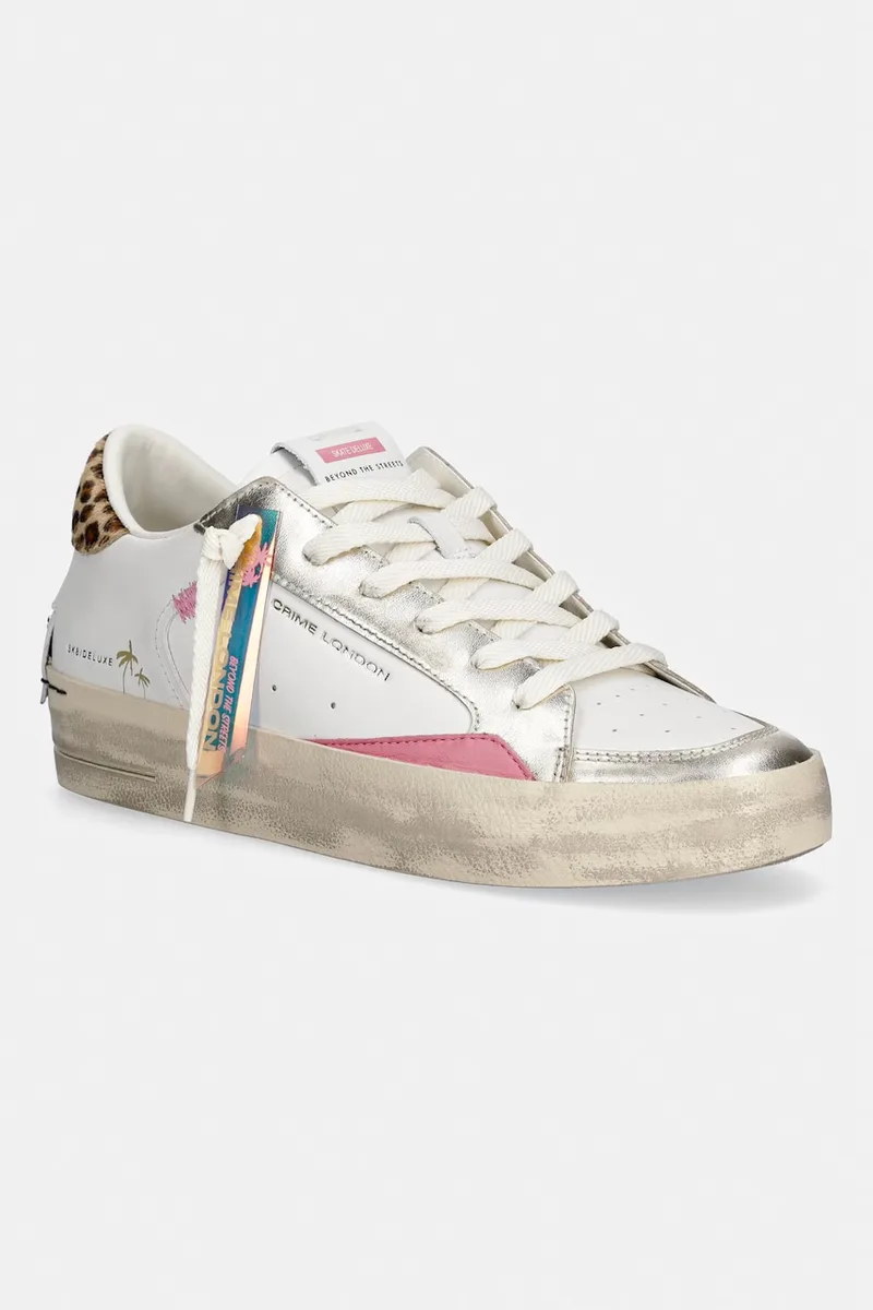 Crime London SK8 DELUXE WEDGE sneakers Γυναικεία δερμάτινα
