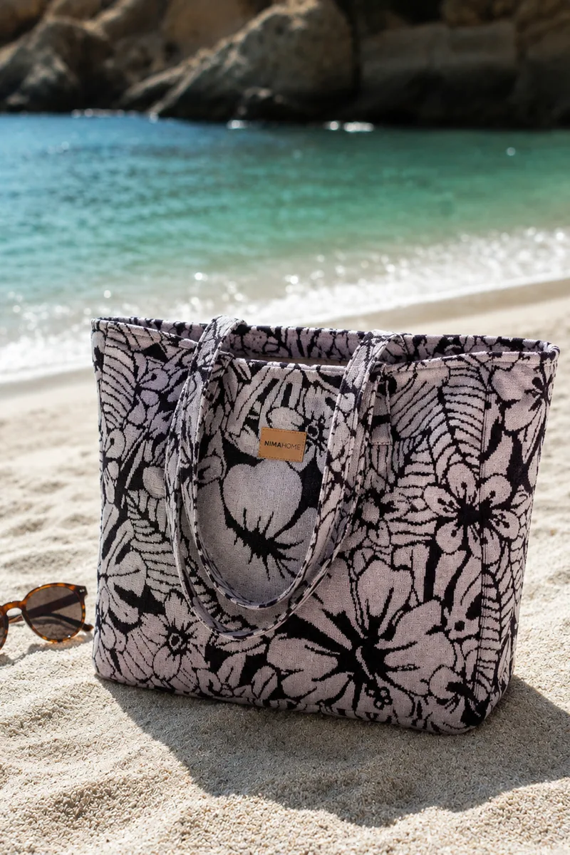 Τσαντα Θαλασσης Hawaii Jacquard Nima 60x0x46cm Μονόχρωμο