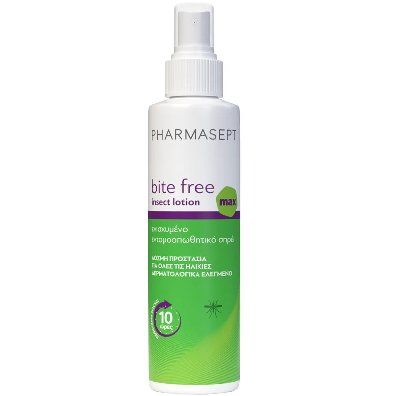 Pharmasept Bite Free Max Insect Lotion Ενισχυμένη Εντομοαπωθητική Λοσιόν σε Μορφή Σπρέι για Κουνούπια & Κρότωνες 100ml