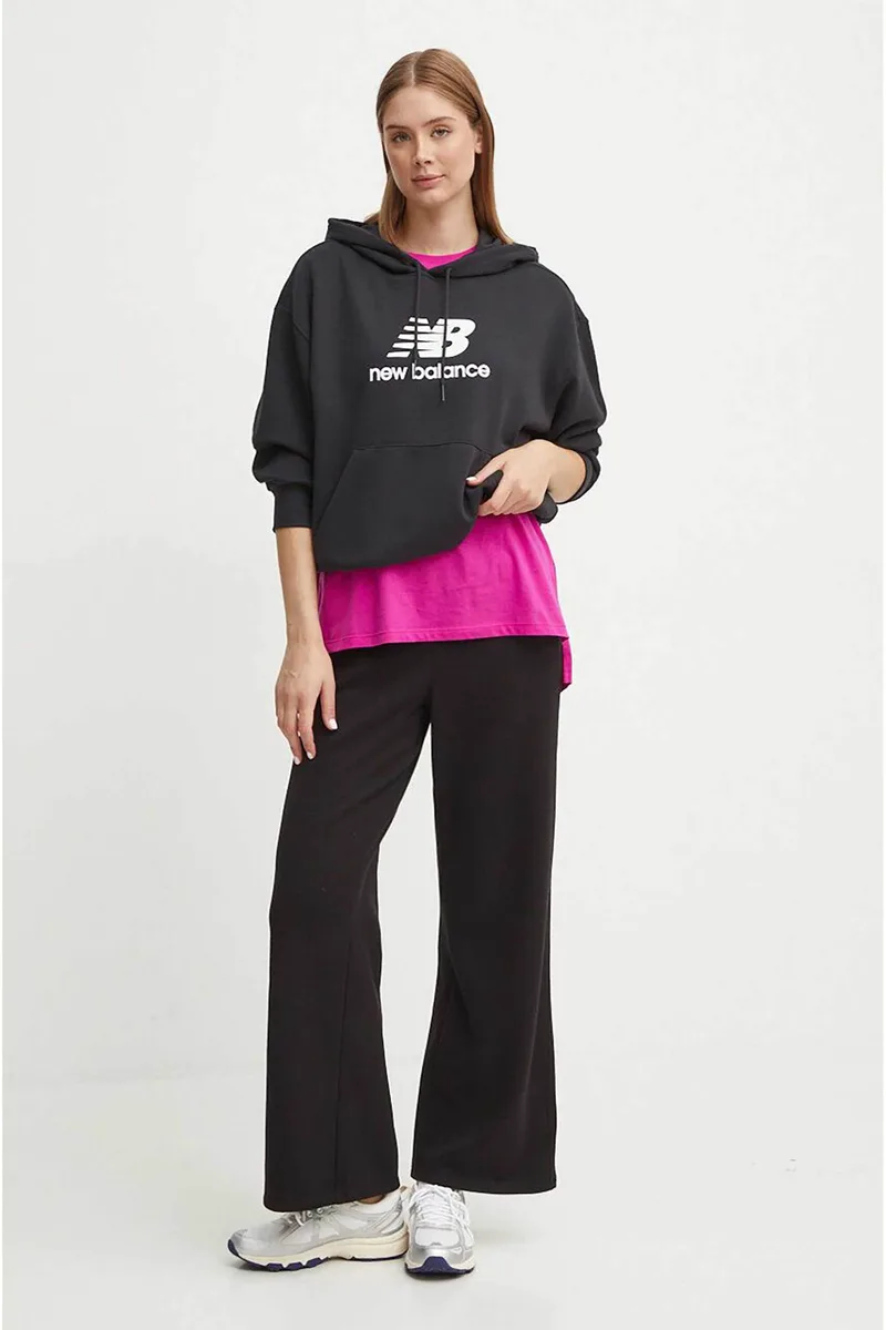 DKNY γυναικείο ψηλόμεσο παντελόνι φόρμας με κεντητό λογότυπο - DP4P3473 Μαύρο