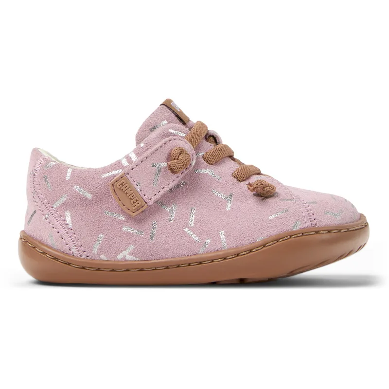 CAMPER Peu - Smart casual παπουτσια Για Firstwalkers - Ροζ, Μέγεθος 21, Suede