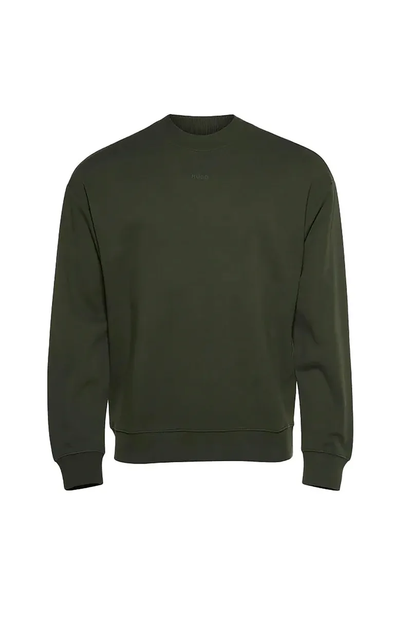 Hugo Boss ανδρική μπλούζα φούτερ μονόχρωμη Regular Fit - 50525892 Κυπαρισσί