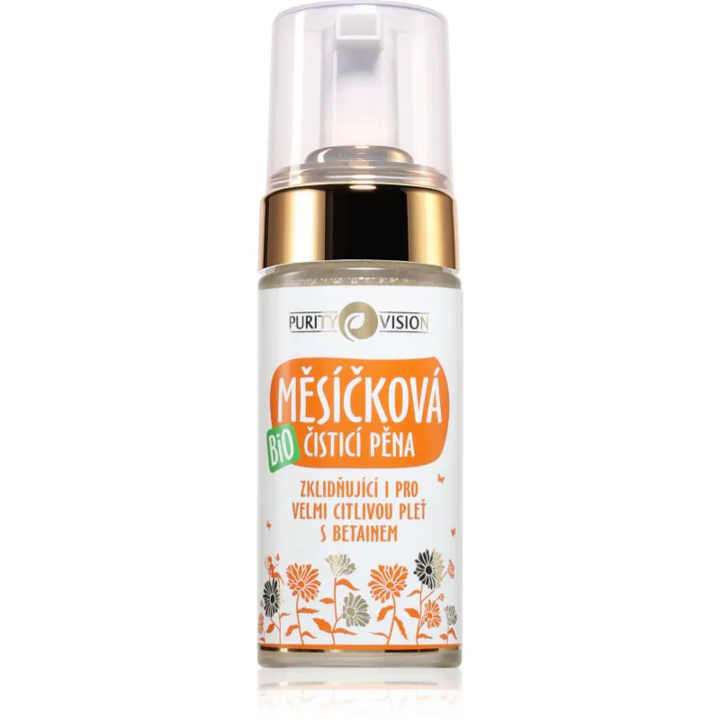 Purity Vision BIO Calendula Cleansing Foam καταπραϋντικός καθαριστικός αφρός 90 ml