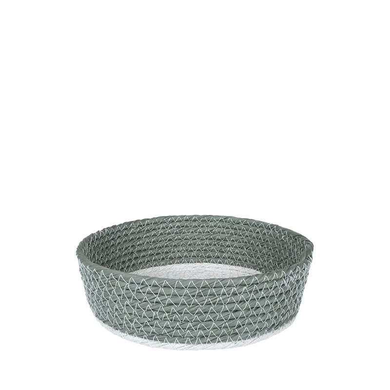 Καλάθι Σερβιρίσματος Rattan Χακί-Λευκό 18x6εκ. ESPIEL FEX103 (Χρώμα: Λευκό, Υλικό: Ραττάν) - ESPIEL - FEX103